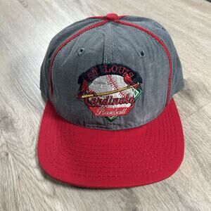 Vintage St‎ Louis Cardinals Hat Snapback MLB Baseball Gray Red Cap Made in USA